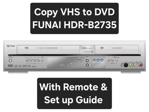 Funai hdrb2735 vhs - funai,